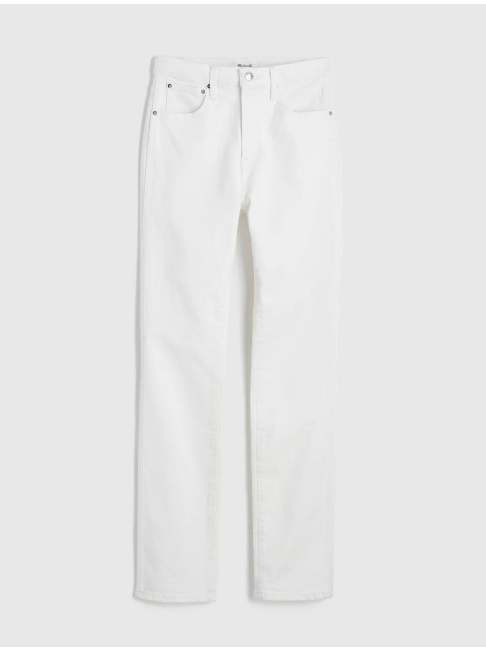 Madewell White Pencil Jean